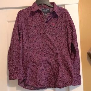 Wrangler pearl snap shirt